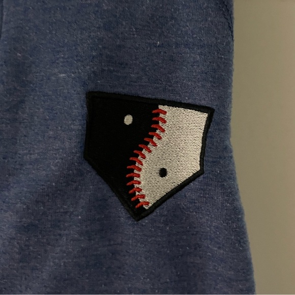 Half Zip Baseball Sweatshirt - Picture 3 of 8